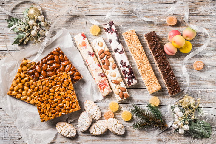 Christmas and nougat, a perfect treat for the table