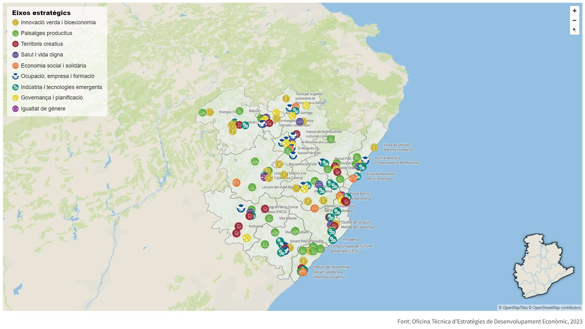 Mapa de Projectes Estratègics Locals