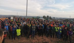 Assemblea on van participar els pagesos anoiencs, dimecres a la C-16
