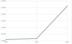 Evolució de la població estrangera a l’Anoia / Font: INE