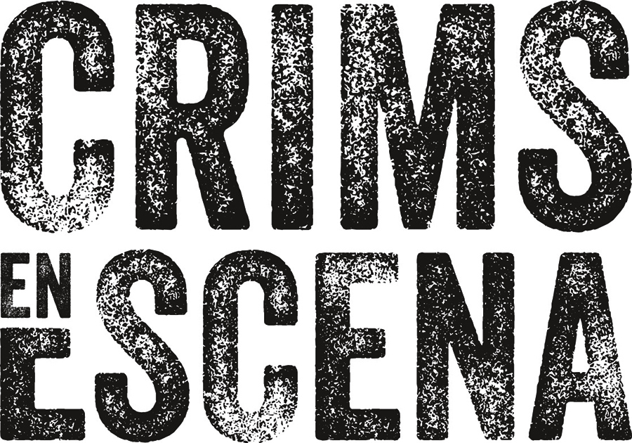 Logo del cicle Crims en escena de Calaf