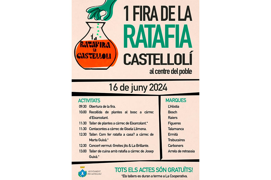 Cartell Fira de la Ratafia Castellolí 2024.
