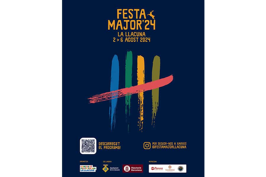 Cartell Festa Major La Llacuna 2024.