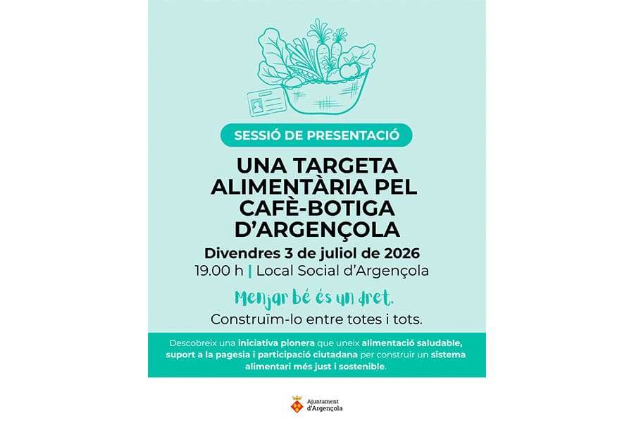argencola targeta alimentaria